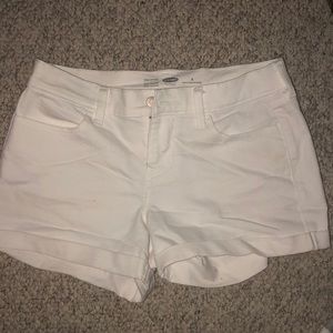 white jean shorts